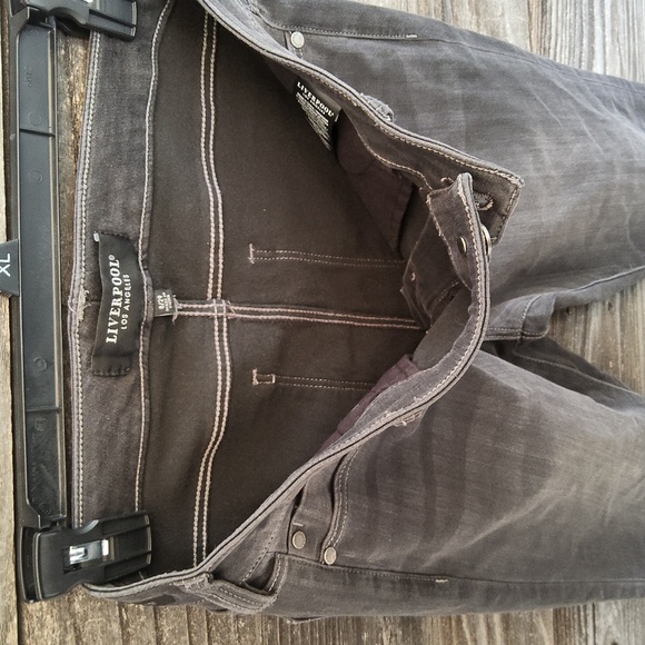 Liverpool Los Angeles Women's Dark Gray Jeans Size 8 - Picture 9 of 13